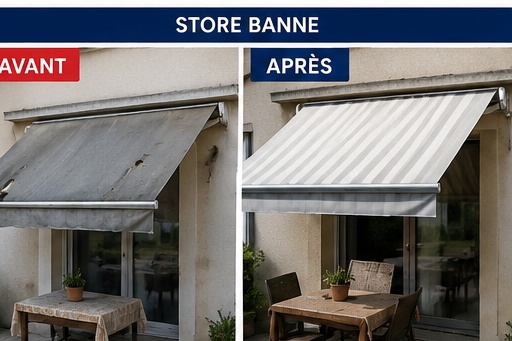 Réparation d’un store banne par SDA à Lyon