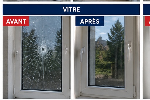 Remplacement d’une vitre cassée par SDA à Lyon