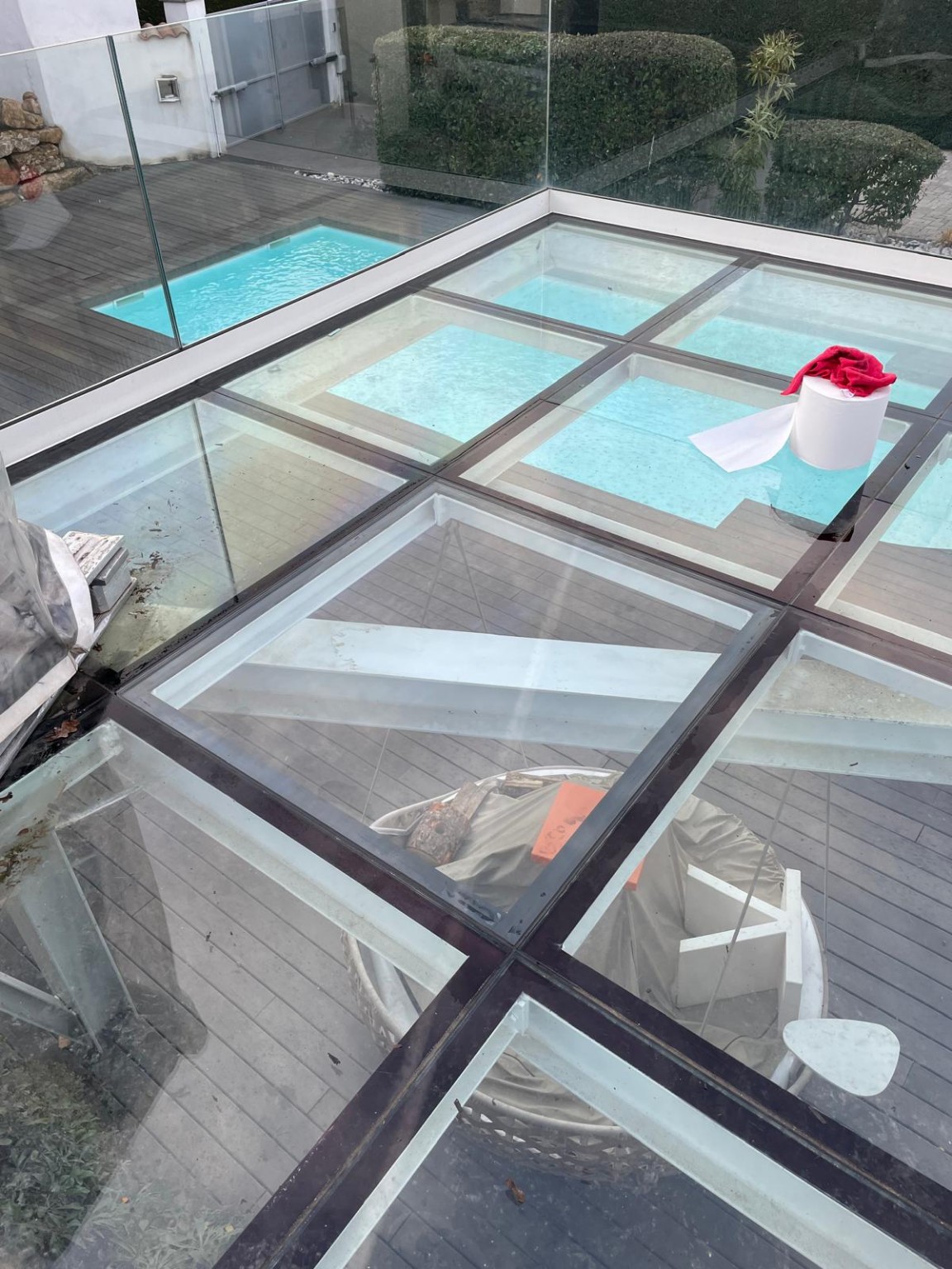 Toiture vitrée de terrasse